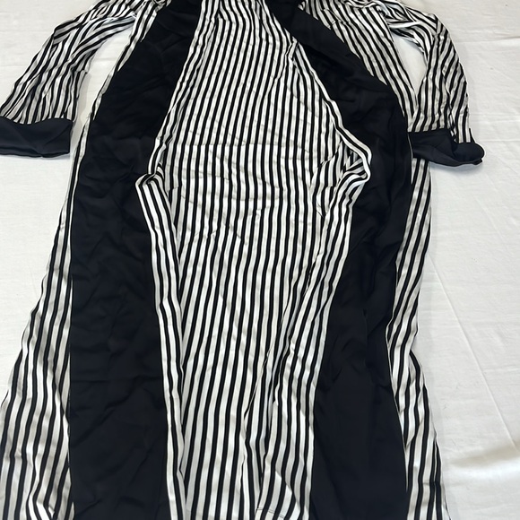 Ralph Lauren’s purple label black-white shiny viscose coat-dressing M in Italy. - Picture 13 of 16